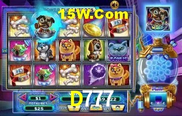 Variedade de jogos na D777